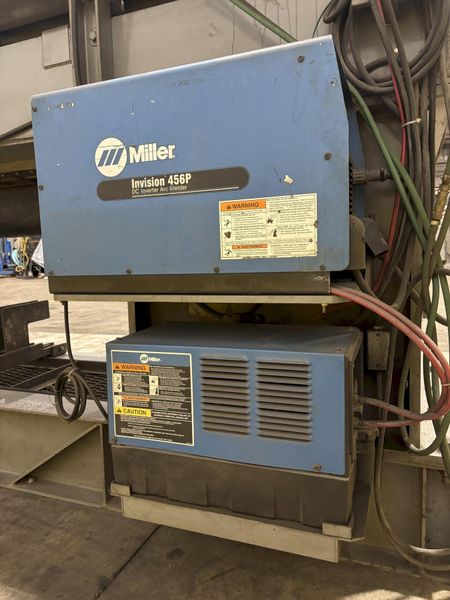 144" GOURAN / LINDE SEAM WELDER WITH MILLER INVISION #456P POWER SUPPLY: STOCK #22514