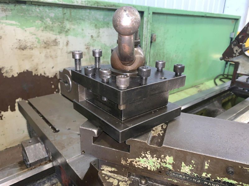 25" X 120" DOALL ROMI MODEL 25H GAP BED ENGINE LATHE W/ 4" HOLE: STOCK #12892