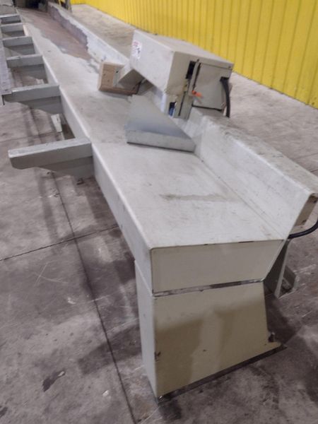 6" HIGH X 14" WIDE WEINIG DIMTER  OPTICUT MODEL #S75 CROSS-CUT AUTOMATIC WOOD SAW, NEW 2003: STO