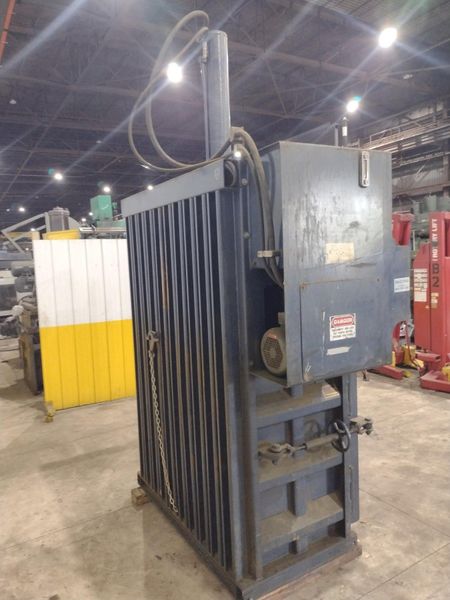 60" X 30" JV MANUFACTURING MODEL #VB60-B HYDRAULIC DOWNSTROKE VERTICAL CARDBOARD BALER: STOCK #2