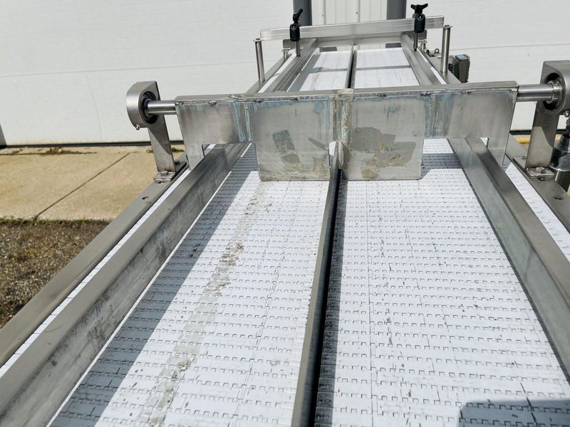 KleenLine 14.5ft Dual Belt Stainless Steel Flat Conveyor