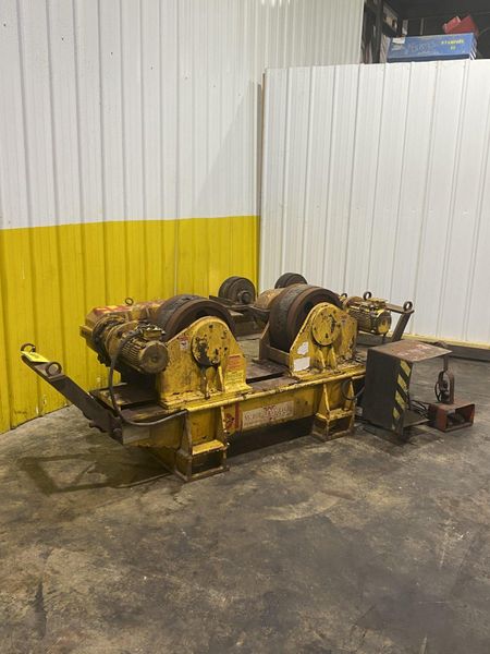 60 TON WELDWIRE MODEL #WER-60 POWERED TANK TURNING ROLLS WITH IDLER: STOCK #16906