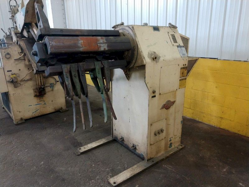 10,000 LB 5 TON X 12" X .156" LITTELL COIL FEED LINE WITH COIL REEL & STRAIGHTENER: STOCK 14941