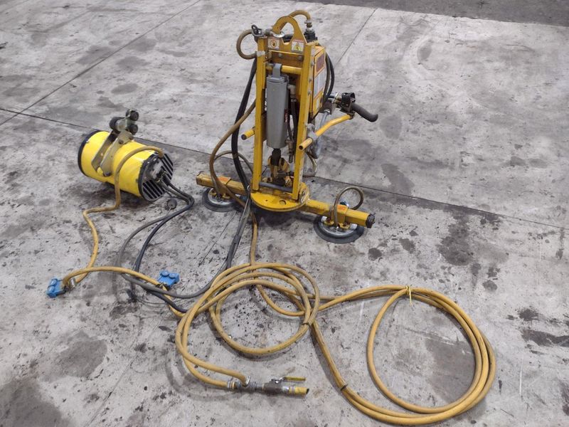 250 LBS X 2007 ANVER MODEL #ATL25M2-60MROT ELECTRIC POWERED VACUUM SHEET LIFTER: STOCK #21303