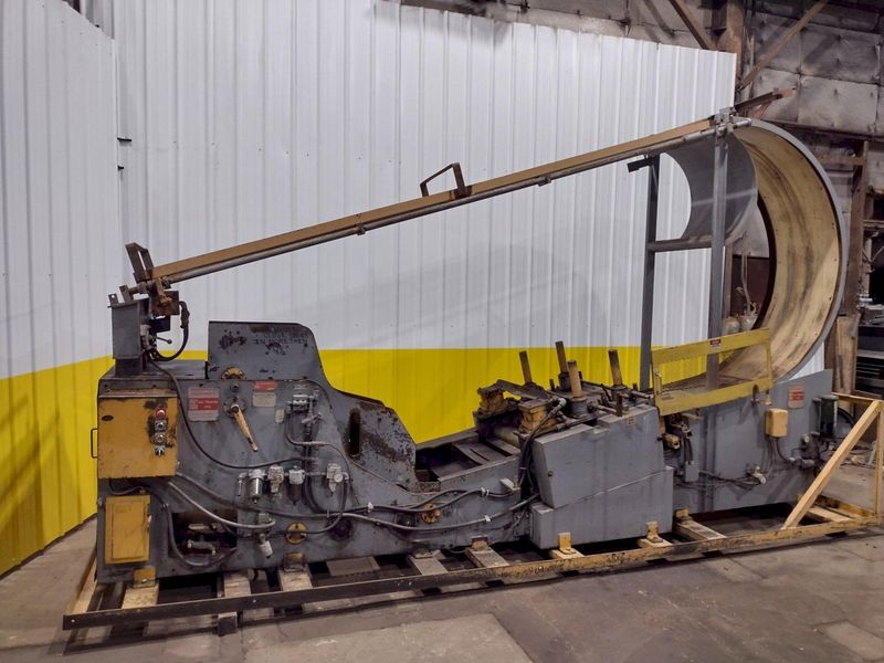 10,000 LB X 24" WIDE X .187" AIR FEEDS COIL CRADLE STRAIGHTENER / UNCOILER: STOCK 17042