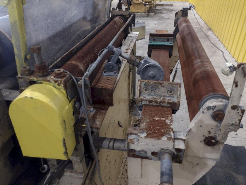 36" YODER POWERED SLITTING HEAD WITH FEED ROLLS: STOCK #22948