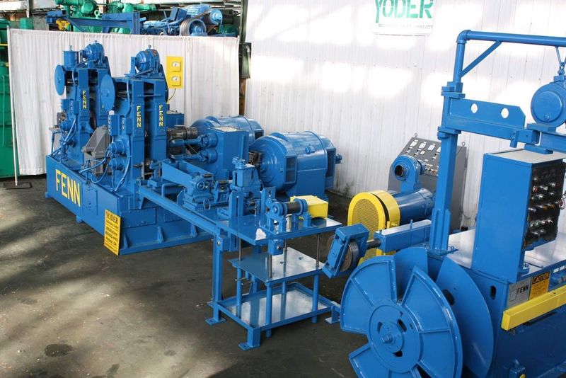 FENN #082-082 (2) STAND TANDEM WIRE FLATTENING MILL: STOCK #65774