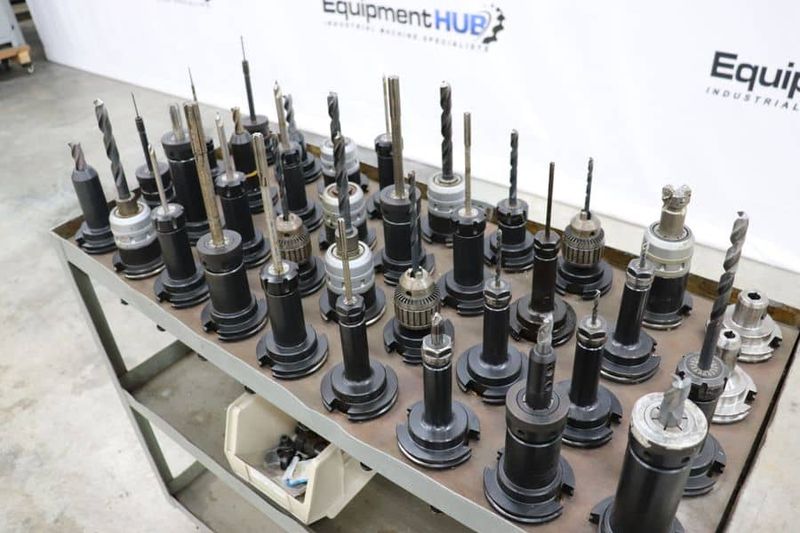 (36) Assorted CAT 50 Tool Holders in Cart