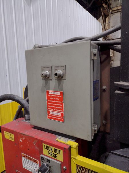 50 TON x 6' AMADA MODEL #RG50 HYDRAULIC PRESS BRAKE NC9-EX CONTROL, 1987: STOCK #19273
