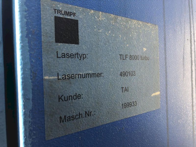 8000 WATT TRUMPF TRU-FLOW 8000 CO2 LASER POWER SOURCE: STOCK #16830