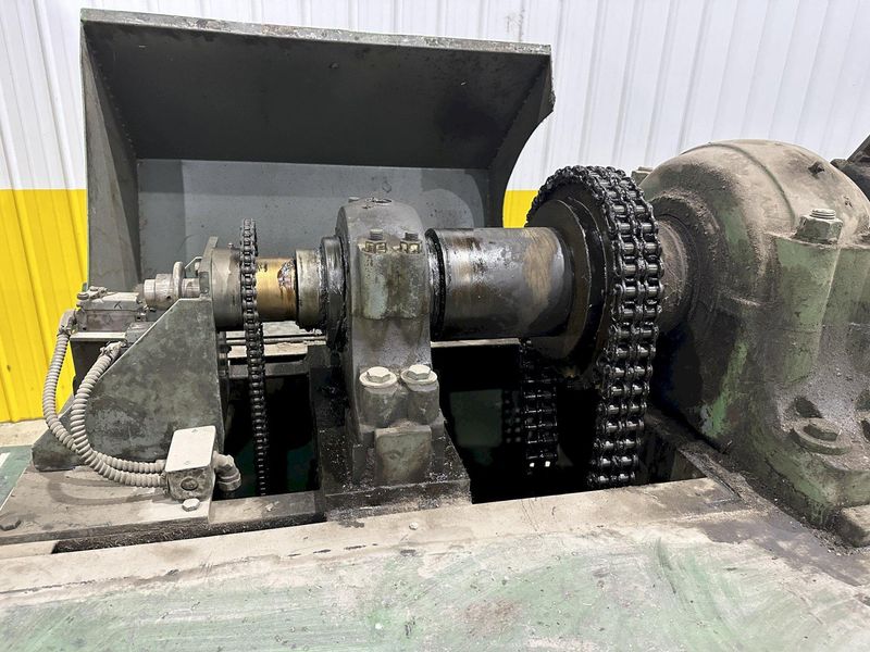 12,000 LB X 50" ROWE MODEL #12050-DSV MOTORIZED COIL REEL UNCOILER & COIL CAR: STOCK #21979