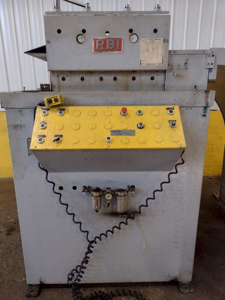 20,000 LB 10 TON X 48" RED BUD (RBI) MOTORIZED COIL REEL / UNCOILER & STRAIGHTENER FEED LINE: ST