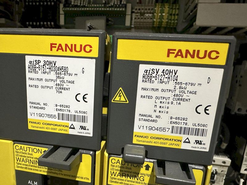 25 HP SERVO DRIVEN KRC PORTABLE CNC DRILL, TAP & REAMING MACHINE WITH FANUC CONTROLS: STOCK #174
