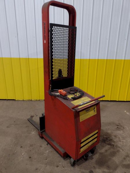 1,000 LB WESCO MODEL #PCBFL-64-25 ELECTRIC FORK LIFT: STOCK #19638