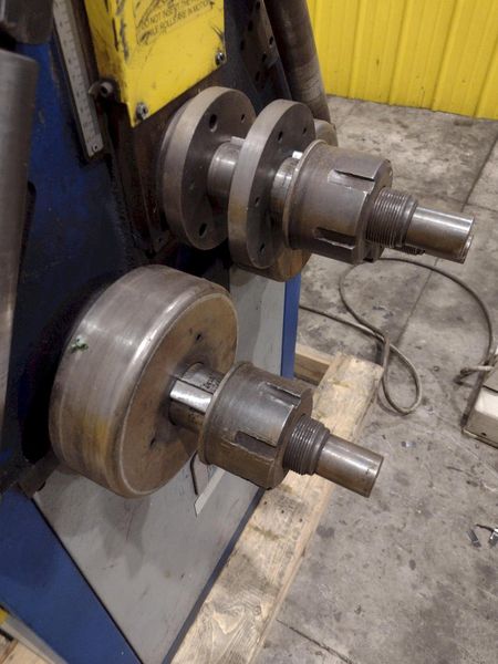 2" x 2" x 3/8" TAURING MODEL #SAF DS60 HYDRAULIC ANGLE ROLL BENDER, NEW 2003: STOCK #22814