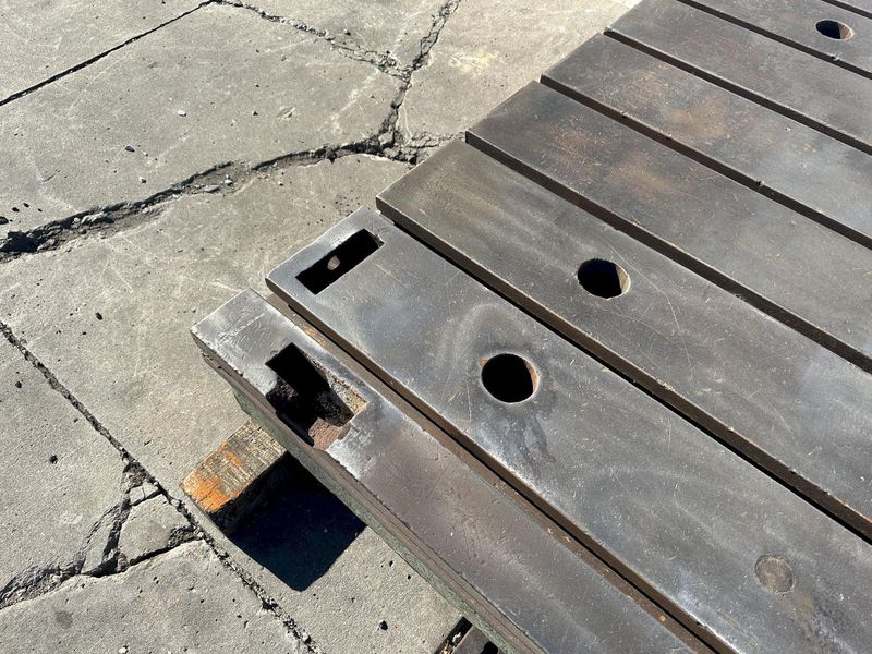 80" X 157" X 13" G & L T SLOTTED FLOOR PLATE:  STOCK #76803
