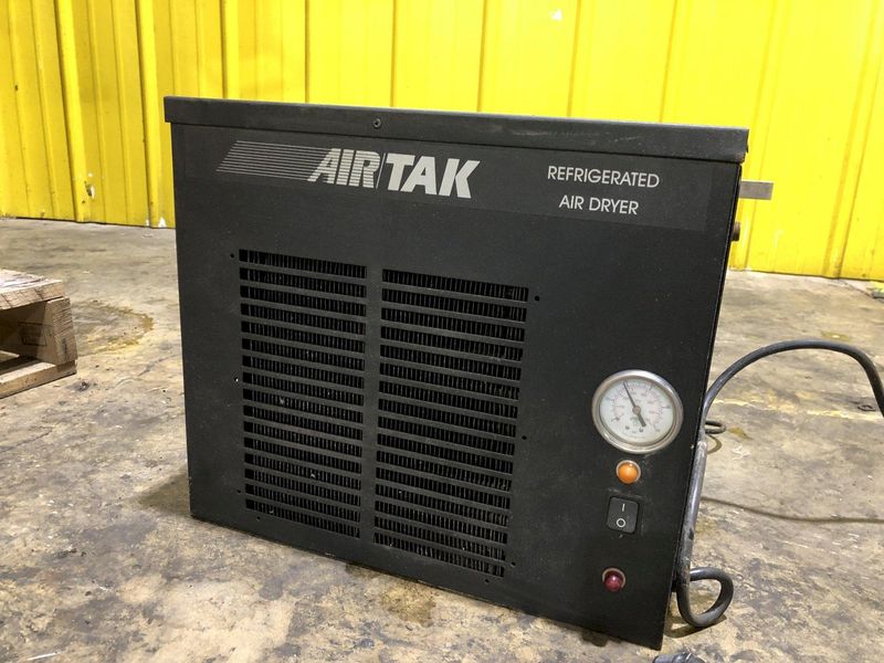 7.5 HP DEVAIR MODEL #TASV-5052-S 175 PSI VERTICAL AIR COMPRESSOR WITH AIR TAK 20 SCFM AIR DRYER: