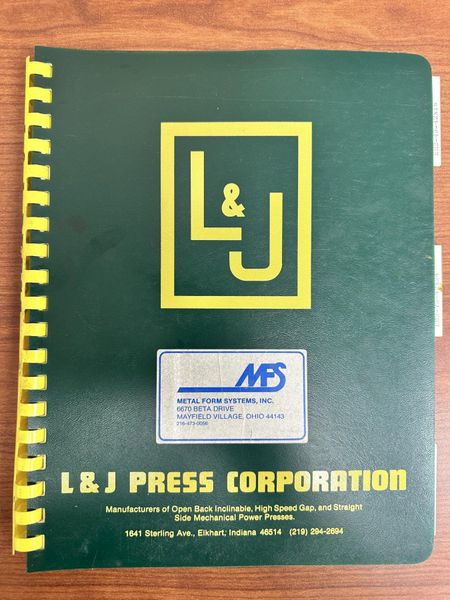 75 TON X 42" X 24" L&J MODEL #EM275 HIGH SPEED STRAIGHT SIDE STAMPING PRESS, 2.5" STROKE: STOCK