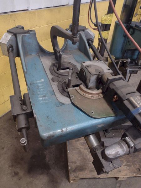 6-3/4" T-DRILL MODEL #T-150 PIPE COLLARING MACHINE WITH T-DRILL EC-150 END PROCESSING ATTACHMENT