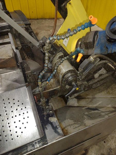 10" x 12" FMB JUPITER AUTOMATIC 60 DEGREE MITRE HORIZONTAL BANDSAW 1998: STOCK #23631