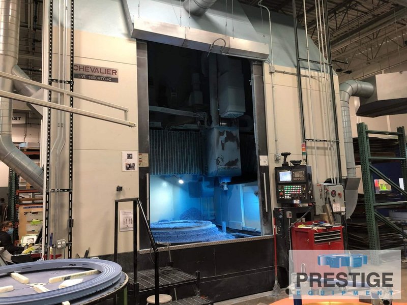CHEVALIER FVL-1600VTC-C, 63" 4-Jaw Chuck, 78" Swing, Milling, C-Axis, Milling,  48 ATC, Fanuc Oi-TF, 2015, #32513