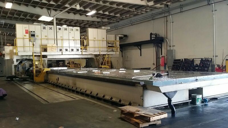 Rebuilt 2014 / A & B Full 5-Axis Contouring  Xycom Automation Retrofit  Completely Rebuilt Nov 2014  All Available Manuals  Table Can be expanded in 30' Sections  Specifications:  Bed Work Surface: 657" x 163" X Axis Travel:  Y Axis Travel: 164”  Z