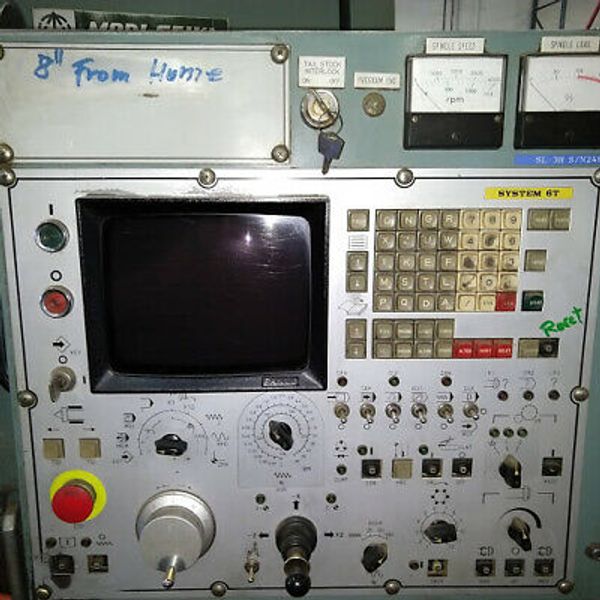 1982 Mori Seiki SL-3H Slant Bed CNC Lathe 8" Chuck Fanuc System 6T