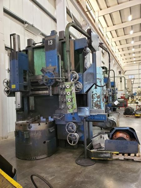 46" BULLARD VERTICAL TURRET LATHE, Cutmaster 75, 3 Heads,