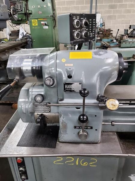 HARDINGE PRECISION TOOL ROOM LATHE HLVH, clean machine with tooling and taper attachment