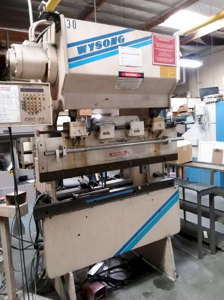 20 Ton x 4' Wysong H-2052 Hydra-Mechanical CNC Press Brake