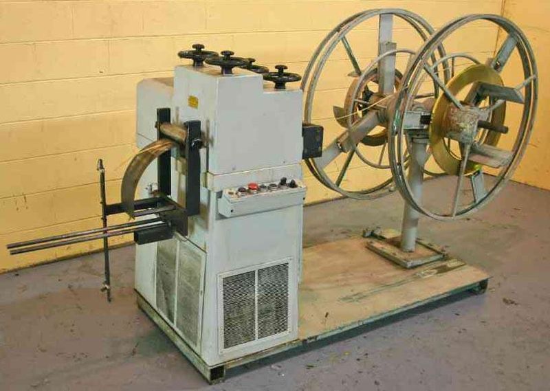 5-1/2' X 19 ROLL BRUDERER STRAIGHTENER & COIL REEL: STK #19775