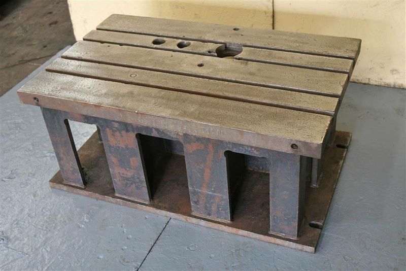 42' X 26' X 18' STEEL FABRICATED BOX DRILL TABLE:  STOCK #19987