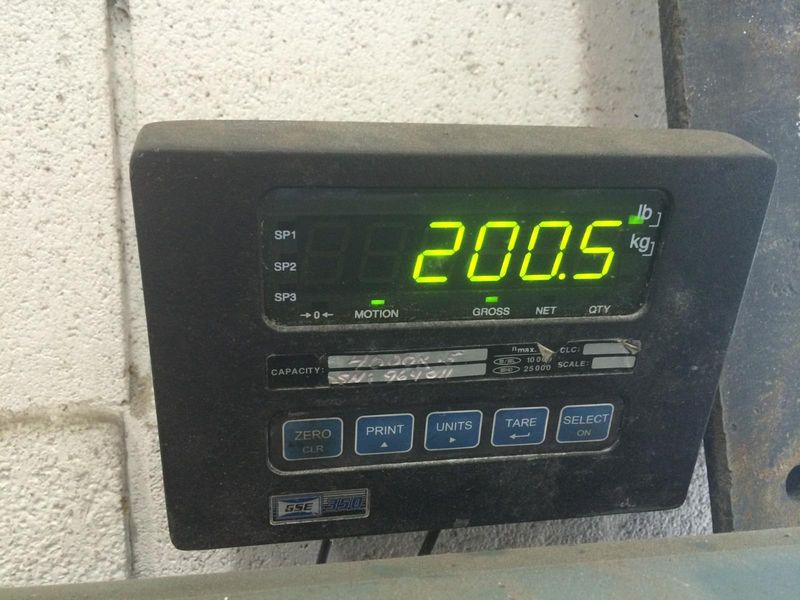 5,000 LBS INSCALE DIGITAL PLATFORM FLOOR SCALE: STOCK 59406