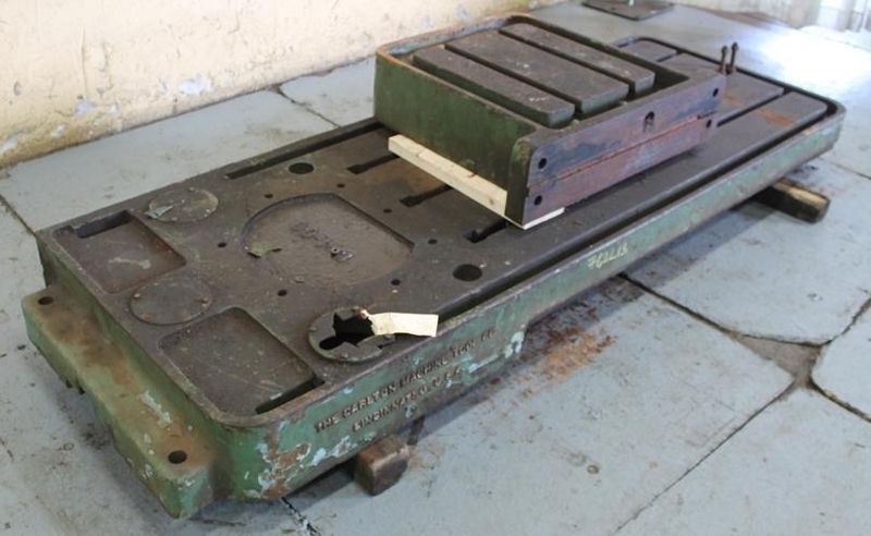 T-SLOTTED BASE FOR 5' X 11' CARLTON RADIAL DRILL: STOCK #62213