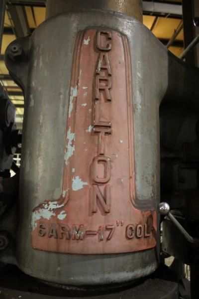 6' X 17' CARLTON TRACK STYLE RADIAL DRILL: STOCK 63528