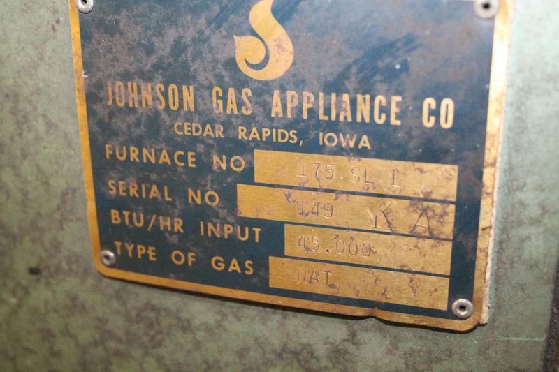 45,000 BTU JOHNSON OVEN: STOCK #64249