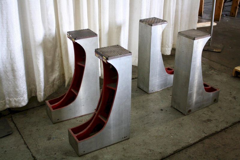 SET OF FOUR 8' X 29' NORTON ANGLE PLATES:  STOCK #66849