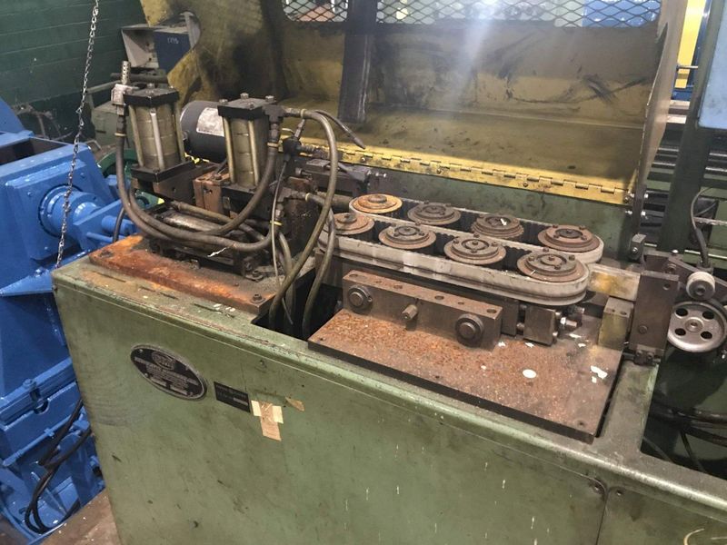 1/4' BERTOLETTE MODEL #211MB TUBE STRAIGHTENER & CUTOFF MACHINE: #6756