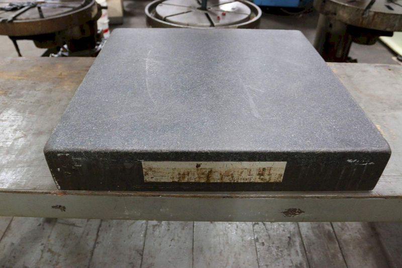 24' X 24' X 4' GLC BLACK GRANITE SURFACE PLATE: STOCK #69812