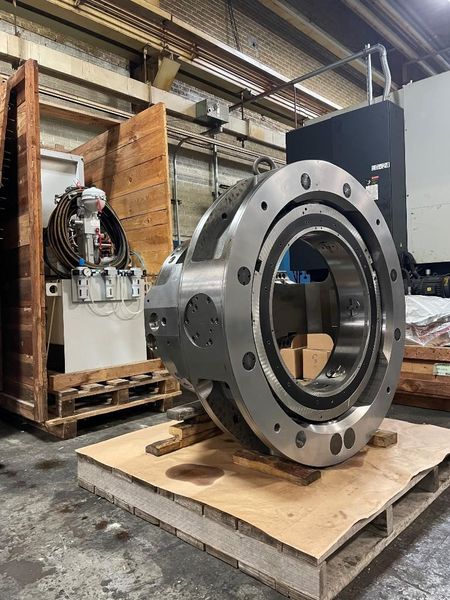 New, 45” Rohm Hydraulic Indexing Chuck with Hydraulic Power Unit