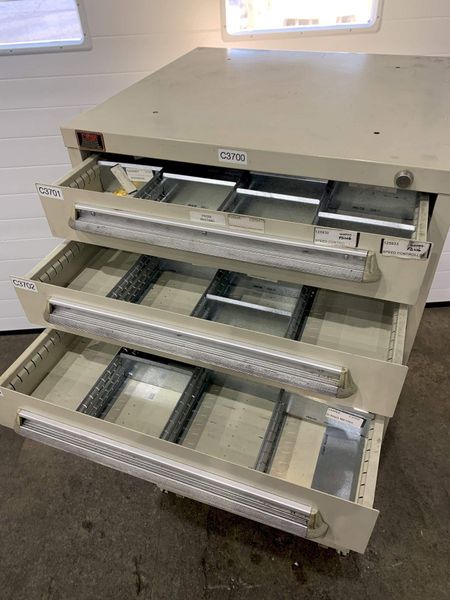 9 DRAWER LYON CABINET: STOCK #73708
