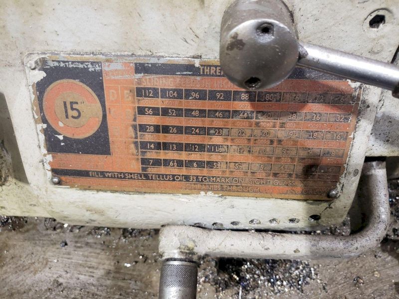 15" X 48" CLAUSING COLCHESTER ENGINE LATHE; STOCK #73511