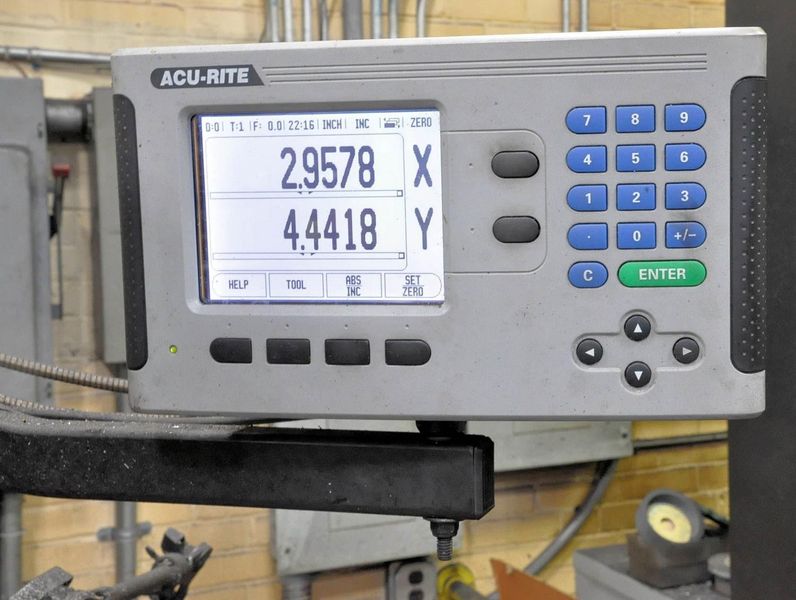 2 HP BRIDGEPORT VERTICAL MILL: STOCK #72591