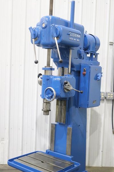 25 CLEEREMAN SINGLE SPINDLE BOX COLUMN DRILL: STOCK #72185