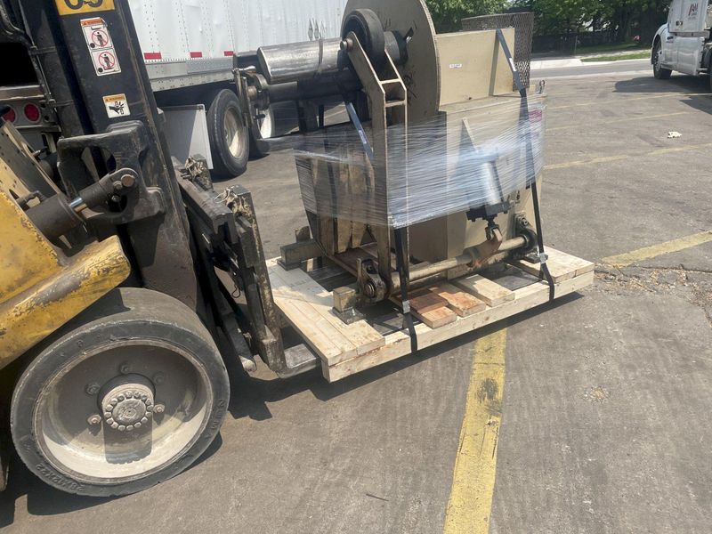 6000 LBS AIR FEED MOTORIZED COIL REEL: STOCK #71991