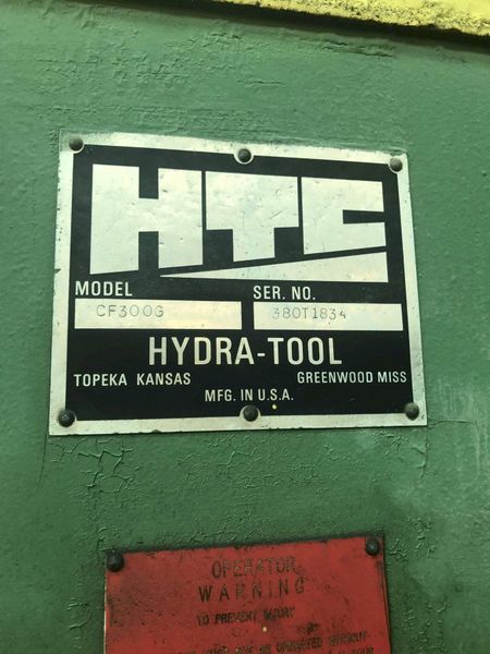300 TON HTC HYDRAULIC C-FRAME PRESS: STOCK #70546