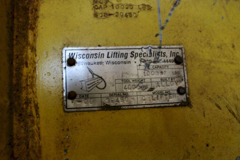 5 TON WISCONSIN LIFTING SPECIALISTS COIL HOOK: STOCK #70440