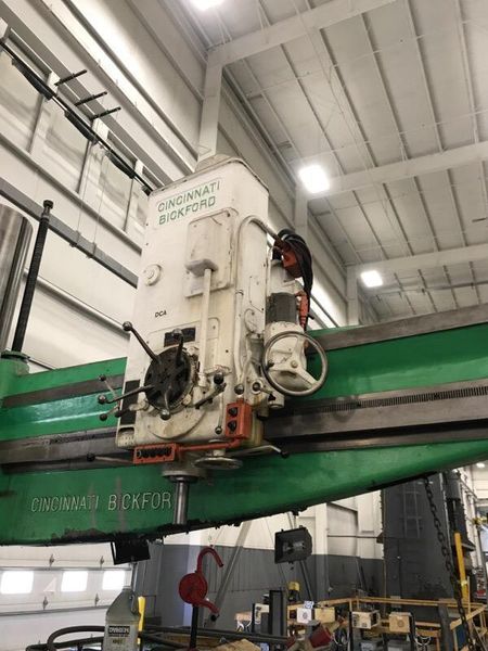 10' X 36' CINCINNATI BICKFORD RADIAL DRILL: STOCK #69207