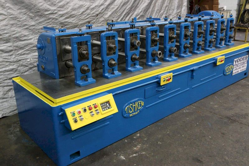 10 STAND X 2.5" TISHKEN MODEL 10HHW2-1/2 ROLLFORMER: STOCK #69301
