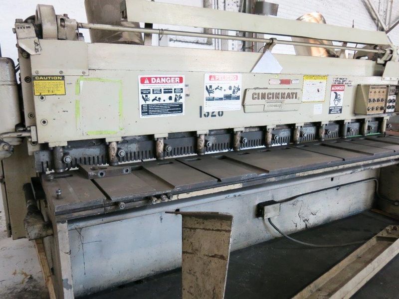10' X 1/4" CINCINNATI POWER SQUARING SHEAR: STOCK #68163